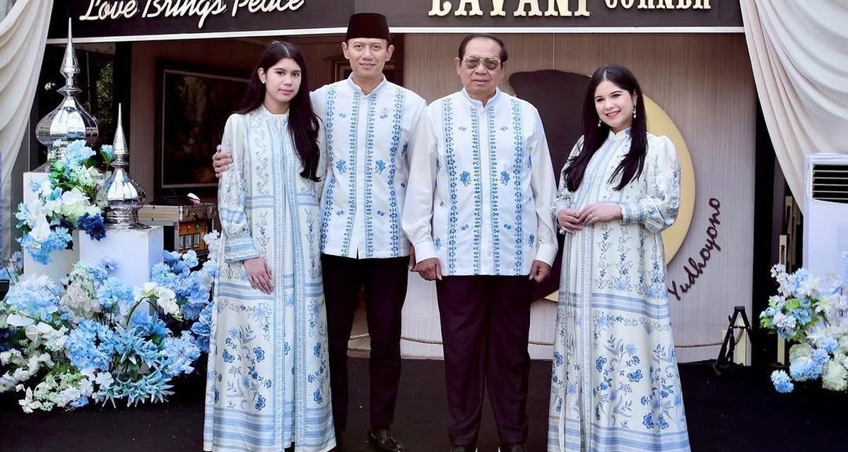 Gaya Lebaran Annisa Pohan 2026 Bikin Netizen Terpukau, Serasi Putih Biru!