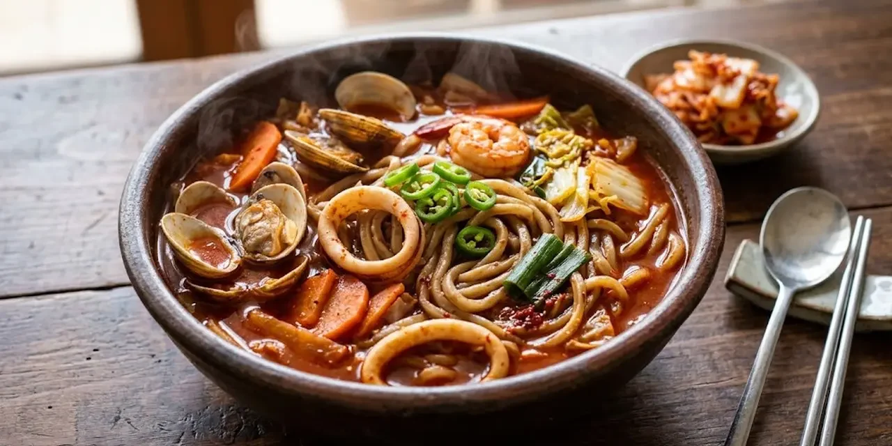 Resep Jjampong Seafood, Mi Kuah Pedas Korea yang Gurih dan Menghangatkan