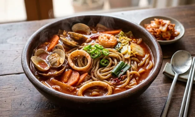 Resep Jjampong Seafood, Mi Kuah Pedas Korea yang Gurih dan Menghangatkan