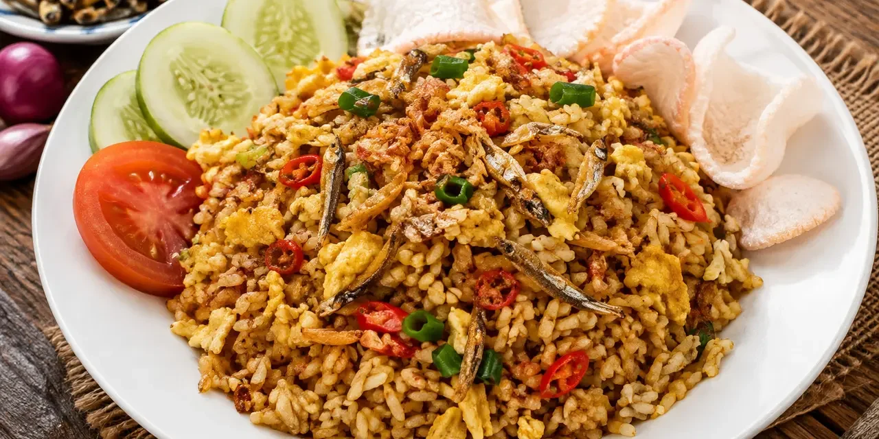 Resep Nasi Goreng Kampung Telur dan Teri, Gurih dan Praktis