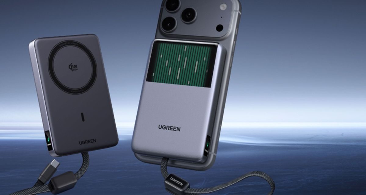 Ugreen MagFlow Pro Meluncur, Powerbank 10.000 mAh dengan Pendingin Cair